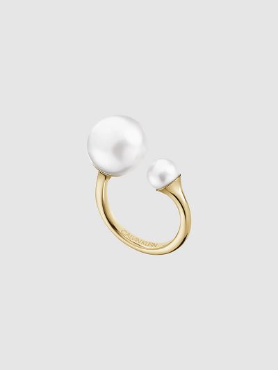 Calvin Klein Táskák & Kiegészítők HU611188 | Calvin Klein Pearl Női Gyűrűk Sárga